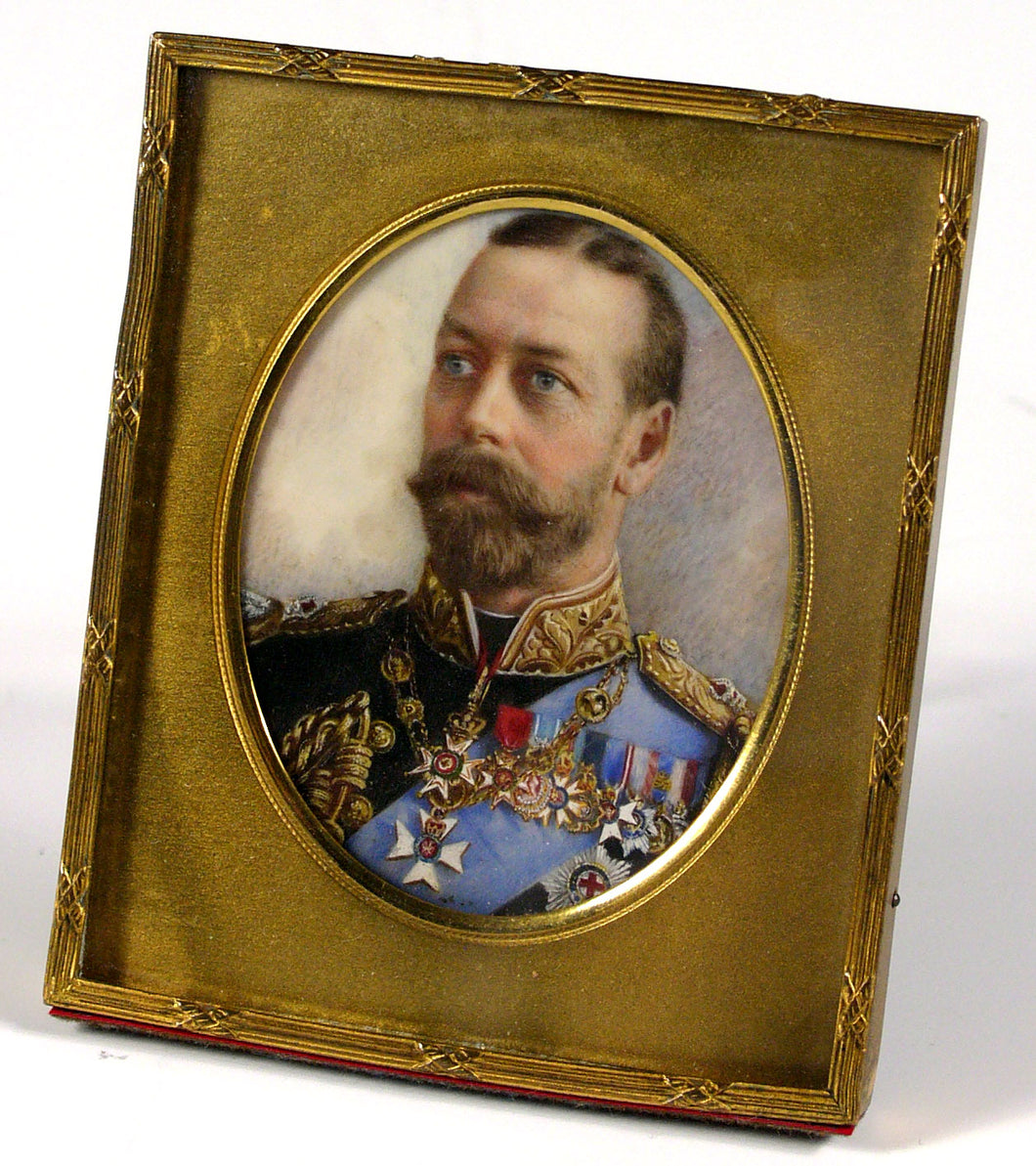 A Portrait Miniature of King George V, Circa 1930