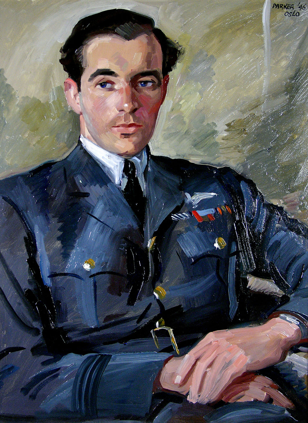 Squadron Leader Hugh Scott, R.A.F.V.R., D.F.C., Croix de Guerre