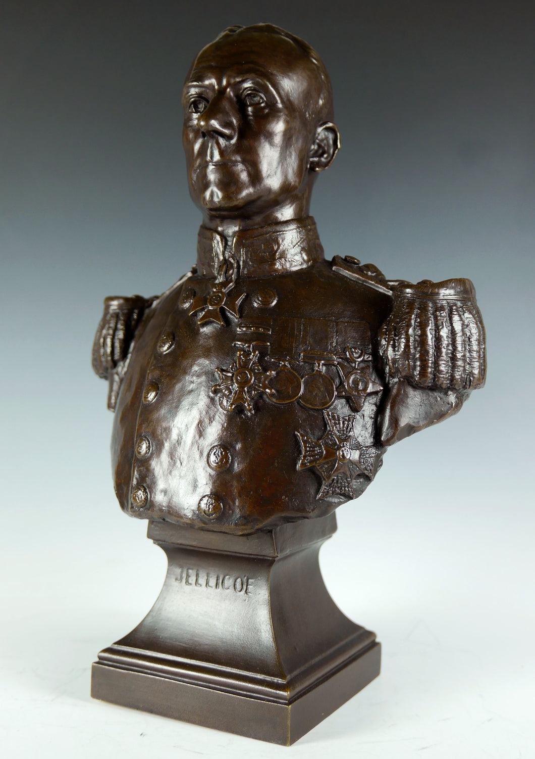 Portrait Bust of Rear-Admiral Sir John Jellicoe, K.C.V.O., C.B., R.N., 1910