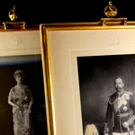 Load image into Gallery viewer, A Pair of Royal Presentation Portrait Photographs of King George V and Queen Mary, 1920
