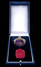 Load image into Gallery viewer, Calabrian Free Corps - A British Peninsula Officer’s Gold and Amethyst Fob Seal, Circa 1830

