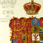 Load image into Gallery viewer, Royal Arms of King William IV and Queen Adelaide of Saxe-Menninger, Circa 1840
