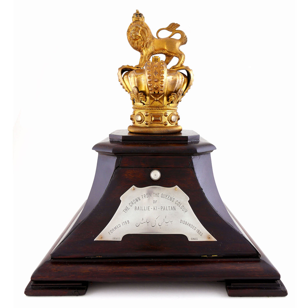Madras Pioneers Queen’s Colour Finial, 1871