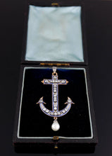 Load image into Gallery viewer, A George III Diamond Set Anchor Pendant, 1795
