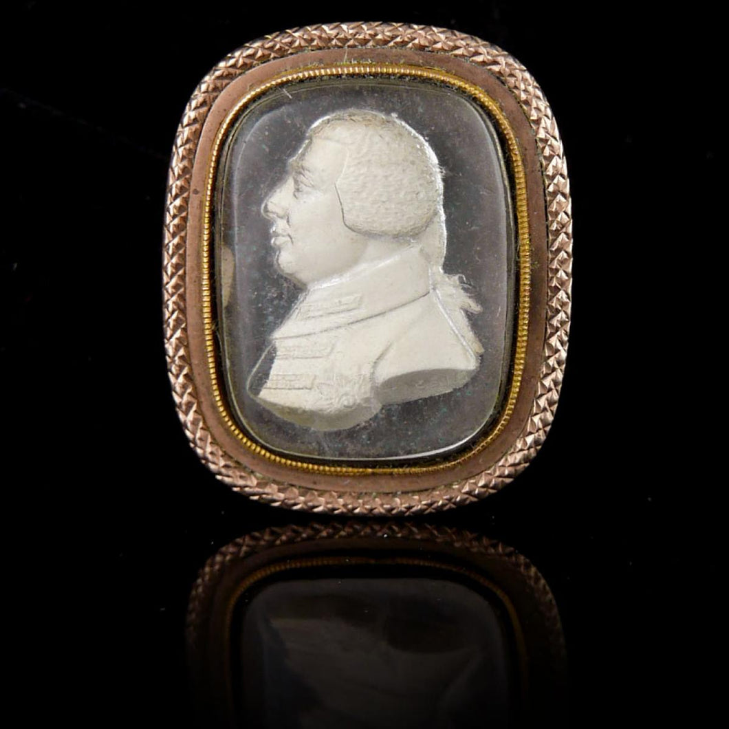 An Intaglio Portrait Brooch of King George III, 1785