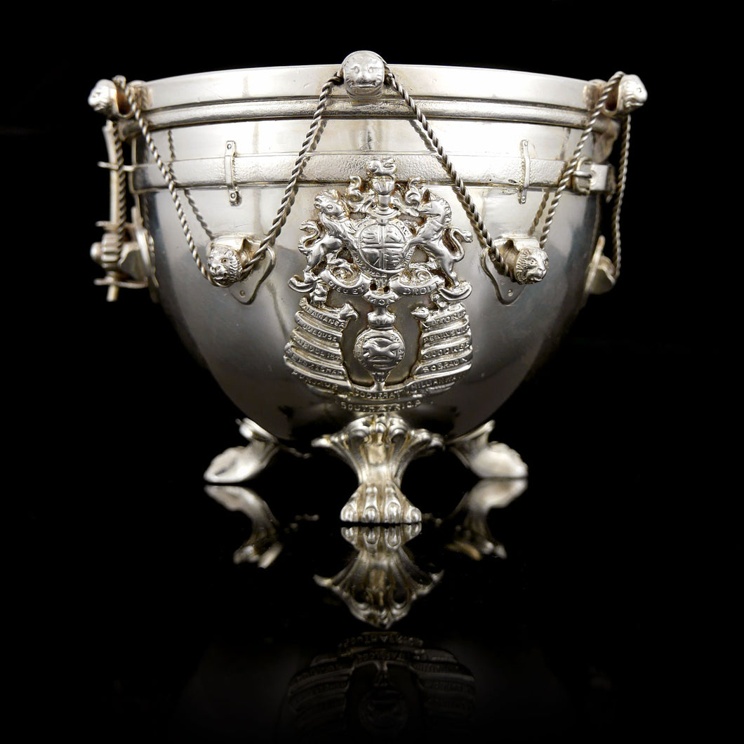 3rd The King's Own Hussars - George V Silver Kettledrum Box, 1933