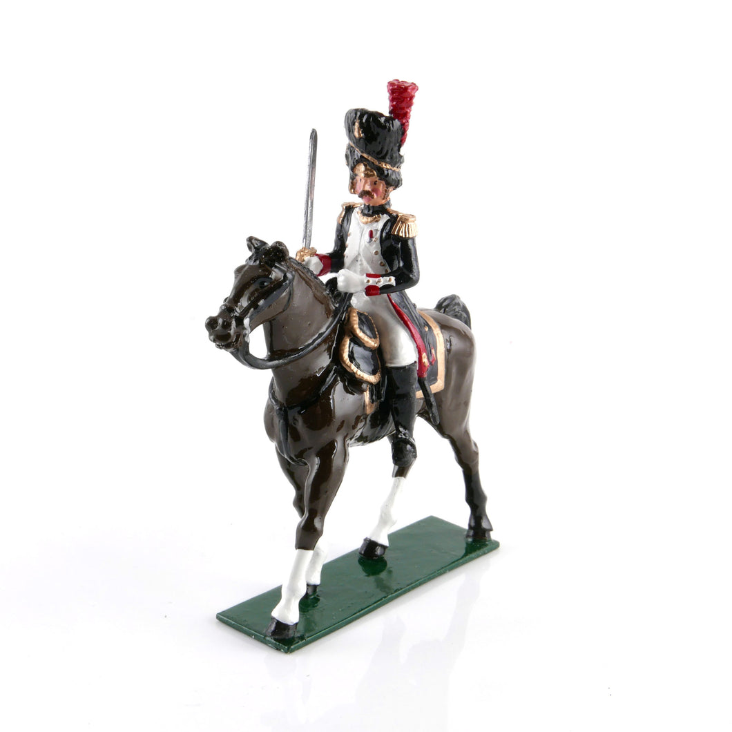 Mounted Officer, French Grenadiers of the Guard, 1815