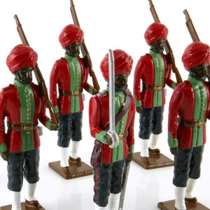 Figurine King & Country – Soldat Sikh Tireur Couché – Ludiana – RETIRED (1:32)