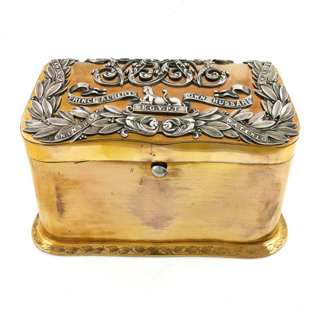11th (Prince Albert’s Own) Hussars - A Pouch Flap Table Top Box, 1860