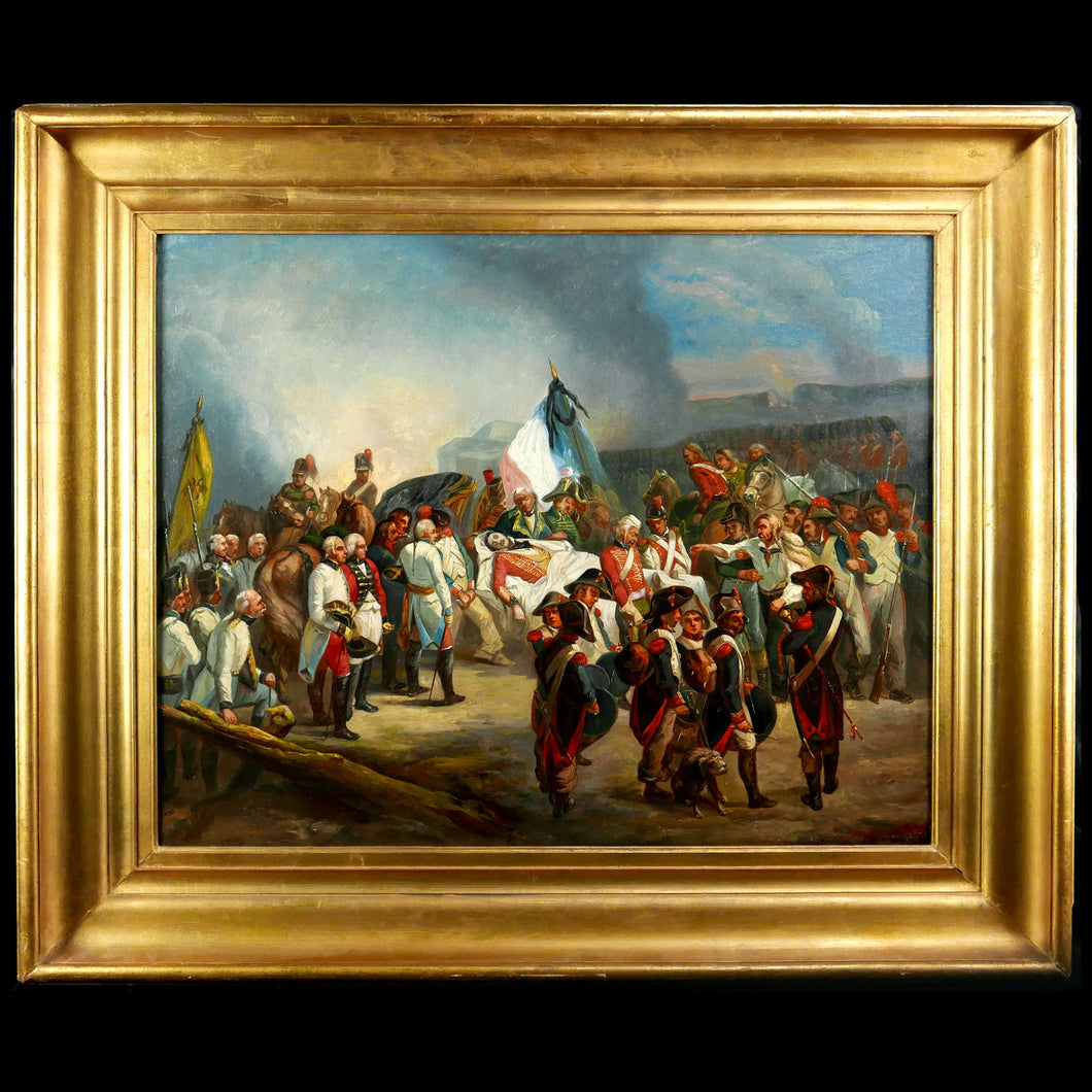 The Death of General Marceau at Altenkirchen - 19th Century French School