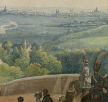 Load image into Gallery viewer, French School - Napoleonic View of Paris and a Single Combat in Egypt, 1800
