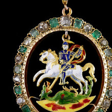 Load image into Gallery viewer, St. George and the Dragon Pendant Brooch
