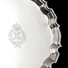 Load image into Gallery viewer, 18th Royal Hussars Mess Salver, engraved 1860
