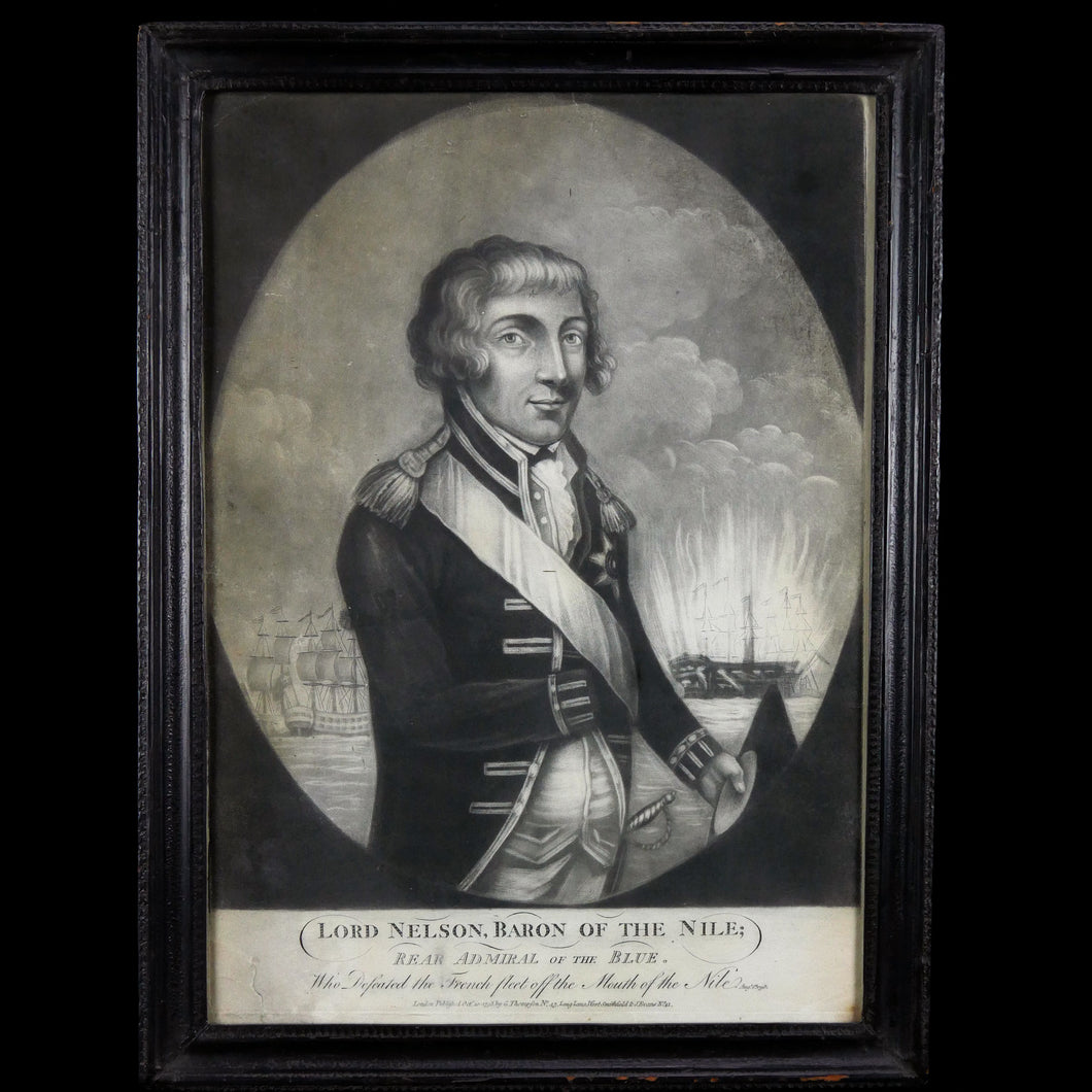 Engraving - Rear-Admiral Nelson, Baron of the Nile, 1798