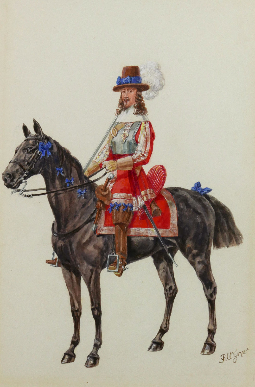An Edwardian Study of a Gentleman of the 2nd (Queens’s) Troop of Horse Guards (1660), 1905