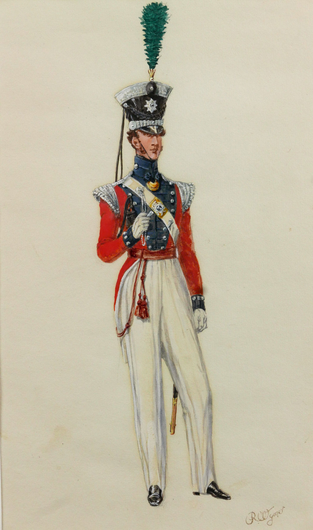 An Edwardian Study of an Officer of the Queen's Royal West Surrey (1825), 1905