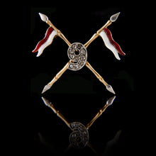 Load image into Gallery viewer, 9th Queen’s Royal Lancers Brooch, 1920
