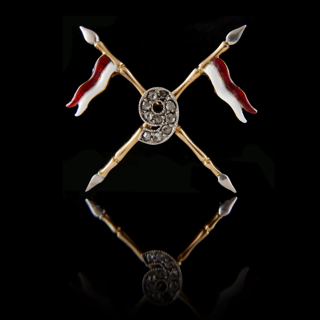 9th Queen’s Royal Lancers Brooch, 1920