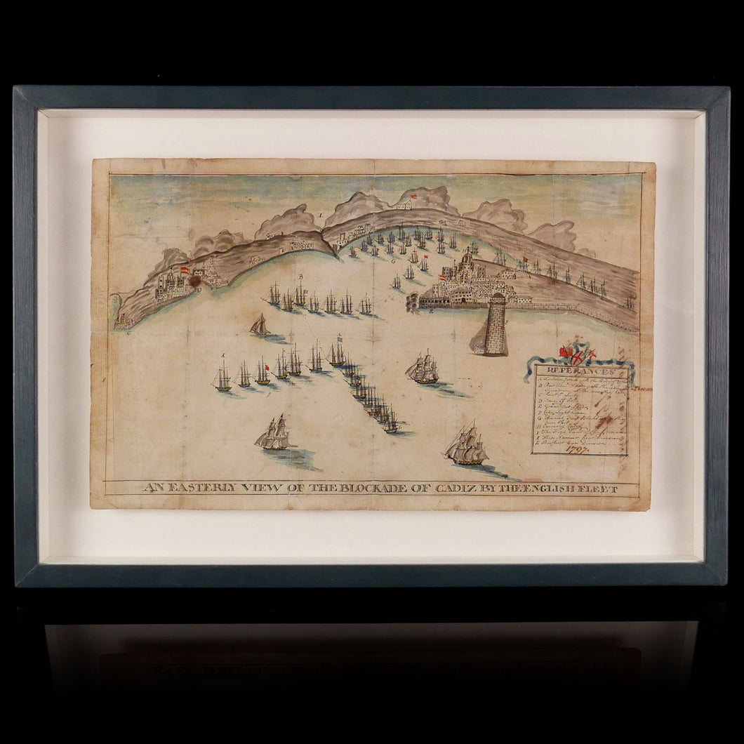 View of the Blockade of Cadiz by the English Fleet, 1797