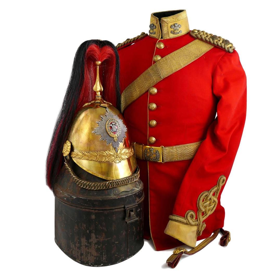3rd (Prince of Wales's) Dragoon Guards - Full Dress Helmet and Tunic, 1895