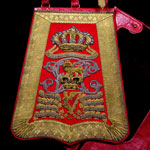 Load image into Gallery viewer, 8th (King’s Royal Irish) Hussars Officer’s Full Dress Sabretache, Shoulder Belt and Pouch, Circa 1890
