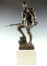 Load image into Gallery viewer, A Bronze Model of a British Infantryman by Albert Toft, Signed and dated 1920
