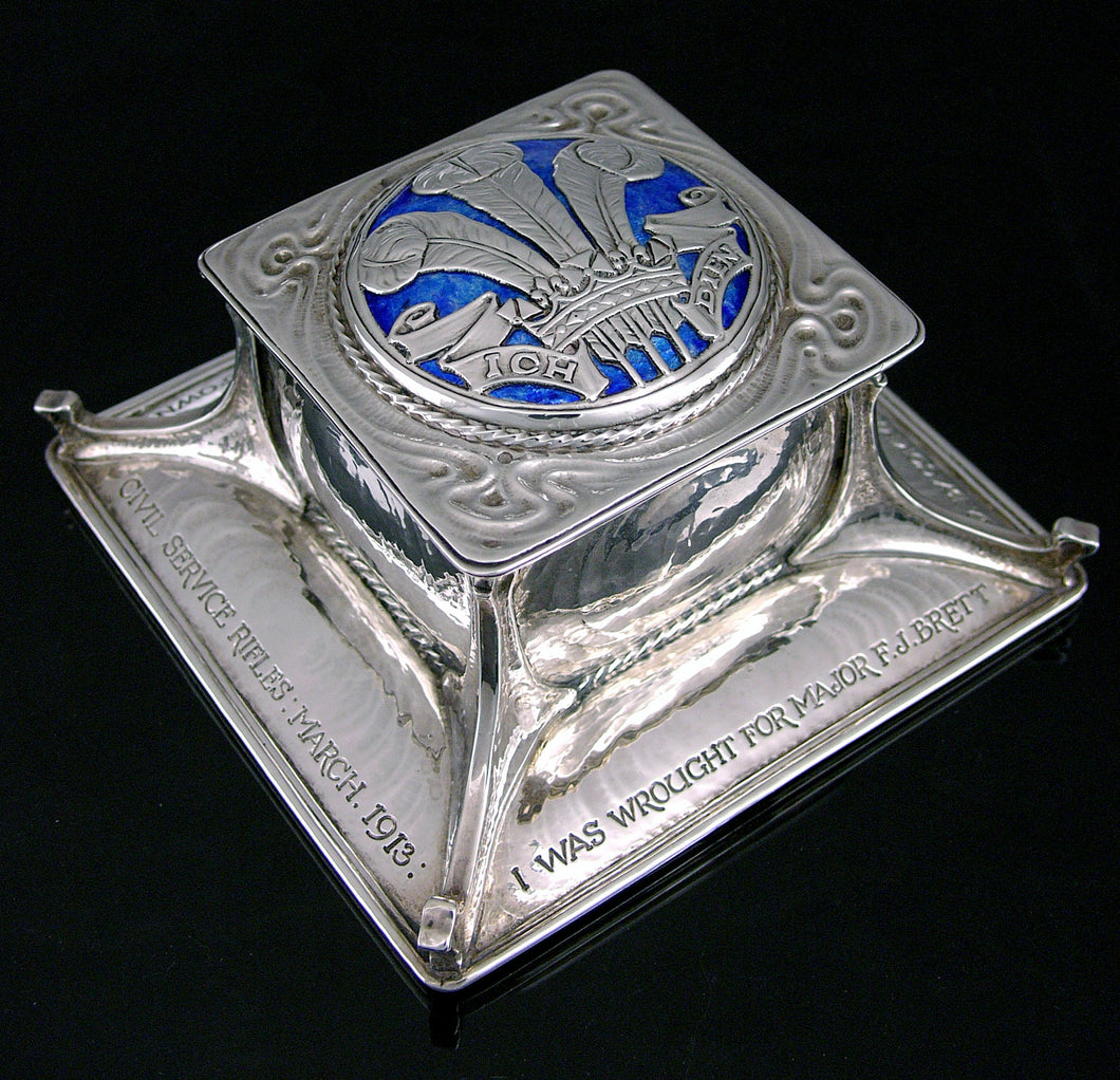 Prince of Wales’s Own Civil Service Rifles Presentation Inkwell, 1912