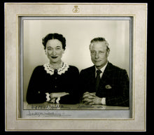 Load image into Gallery viewer, A Signed Presentation Double Portrait Photograph the Duke of Windsor and Duchess of Windsor by Dorothy Wilding, dated 1952
